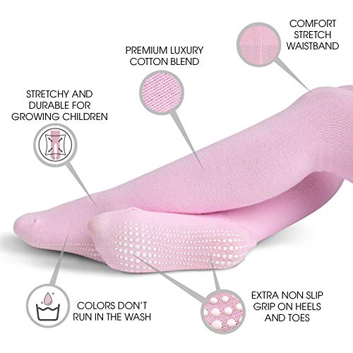 LA Active Baby Maillot - 3 Paar - Antislip Katoen (Roze/Wit/Zwart, 12-24 Maanden) - Image 7