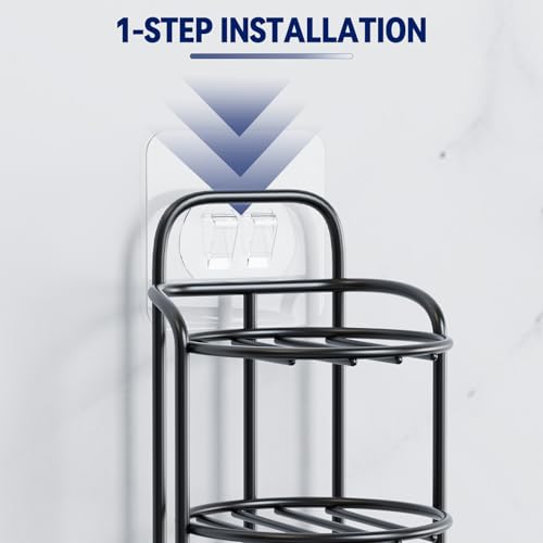 3-Tier Shower Soap Shampoo Bar Holder, Self Adhesive & Freestanding Draining Bathroom Soap Dish Caddy for Bathroom Wall Accesories Decor - Image 4