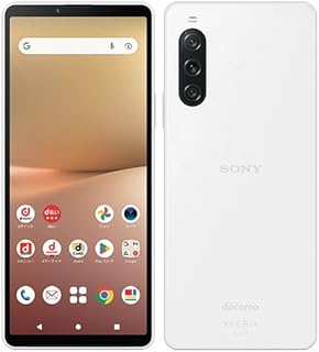 【整備済み品】Xperia 10 V OS種類:Android 13 販売時期:2023年夏モデル 画面サイズ:6.1インチ 内蔵メモリ:ROM 128GB RAM 6GB バッテリー容量:5000mAh (SO-52D(docomo版), ホワイト)