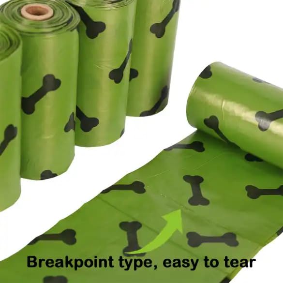 Image of Dog or Cat Poop Bags, 135 Count (9 Rolls) 100% Biodegradable Bags.