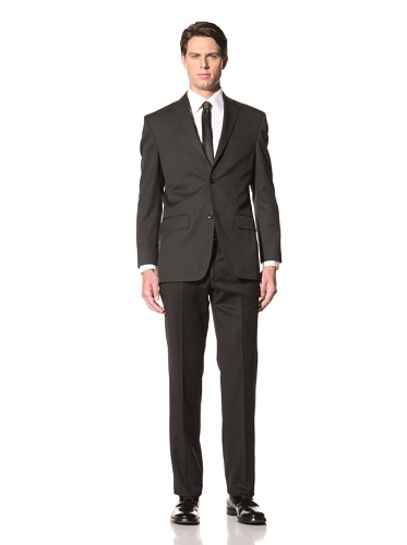Manteau de costume pour homme veste Haggar rayée blazer habillé fentes d'aération