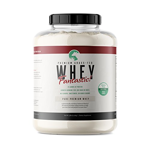 Whey Fantastic 5LB 100% Pure Grass Fed Whey Protein - Unflavored Bulk