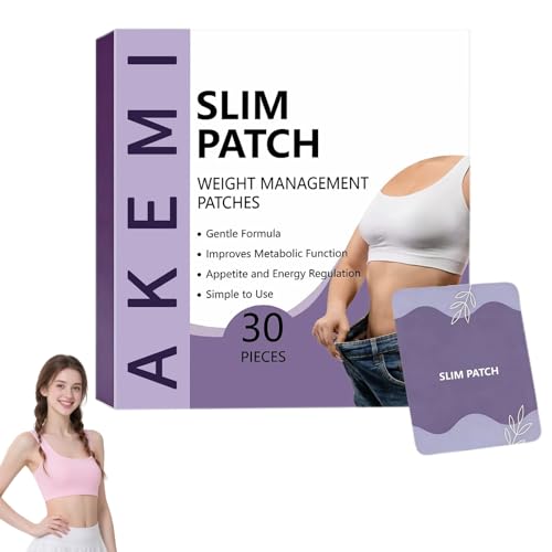 Blupure Akemi Slim Patches Akemi Patch Natural Body Management Patches for Women and Men - Gentle Formula for All Skin (1 Boxes)