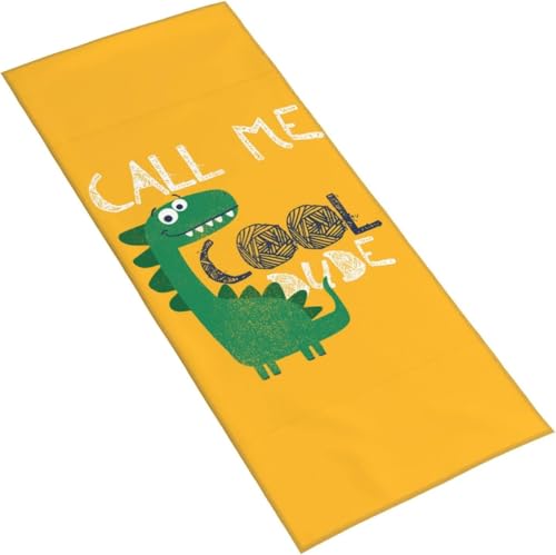 フェイスタオル 恐竜 call me cool dude マイクロファイバー タオル 柔らか 肌に優しい 肌触りが良い ふわふわ 髪に優しい 通気 かわいい 抗菌防臭加工 瞬間吸水 速乾 耐久性 薄手 毛羽落ち少ない 業務用タオル