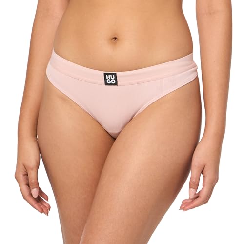 HUGO Ribbed Modal Thong discret sous vos vêtements de sport et tenues ajustées