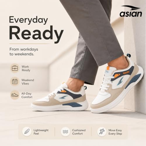 Image of ASIAN Men's TARZAN-11 Casual Sneaker Shoes with Synthetic Upper Lightweight Comfortable Mid Top Sneaker Shoes for Men's & Boy's