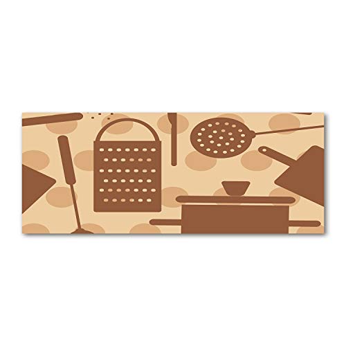 Crédence de cuisine en verre trempé Tulup 125x50cm pour stopper définitivement les taches de gras