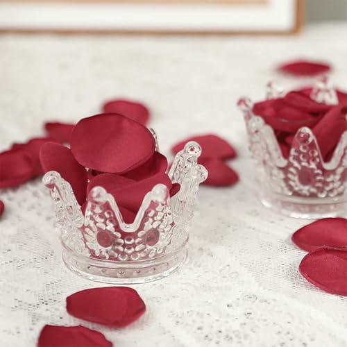 Pétalos de rosa de seda para San Valentín y bodas, detalles románticos de decoración para mesa 2