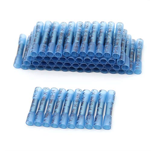 Connecteur bout à bout thermorétractable 14-16 AWG étanche pour fil électrique x100