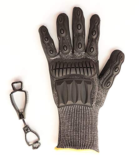 Preisvergleich Produktbild SPEEDSAFE Black N5SP Schutzhandschuh für Profis schützt gegen Schnitt- u. Schlagverletzungen Gratis-Handschuhhalter, Gr. XS XXXL, schwarz (XXXL / 12)