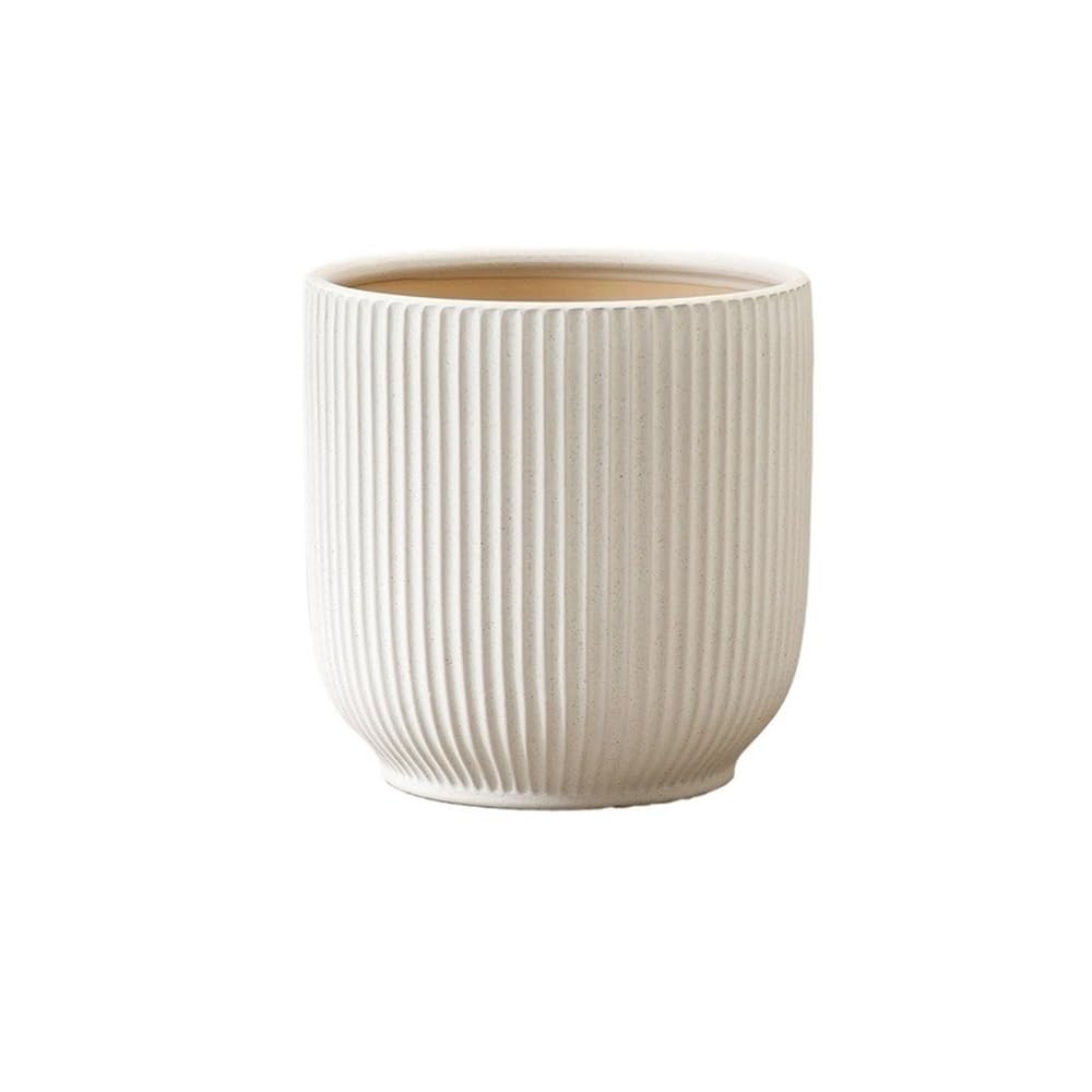 Okrągłe doniczki ceramiczne, donica na rośliny z otworem spustowym