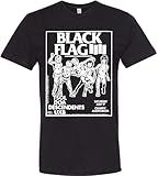 Black Flag Rare Vintage Concert Flyer T-Shirt (as1, Alpha, xx_l, 4X_l, Regular, Regular, Black)