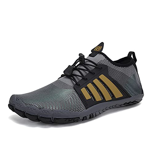 Image of Water Shoes for Men Barefoot Quick-Dry Aqua Sock Outdoor Athletic Sport Shoes for Kayaking, Boating, Hiking, Surfing, Walking