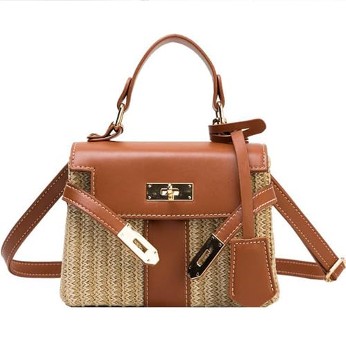 Straw Woven Women's Wallet Vacation Handbag, Beach Crossbody Bag, Fashionable Summer Woven Single Shoulder Beach Bag