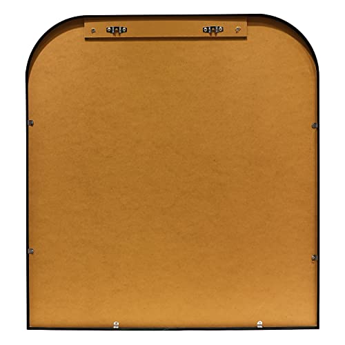 Mirrorize Black Arched Mirror 28" X 30", Aluminum Framed Oval Black Arch Wall Mirror For Wall, Vanity Mirror For Bathroom, Bedroom, Entryway #TOP4