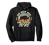Retro Do Not Pet The Fluffy Cows Vintage Hiking Pullover Hoodie