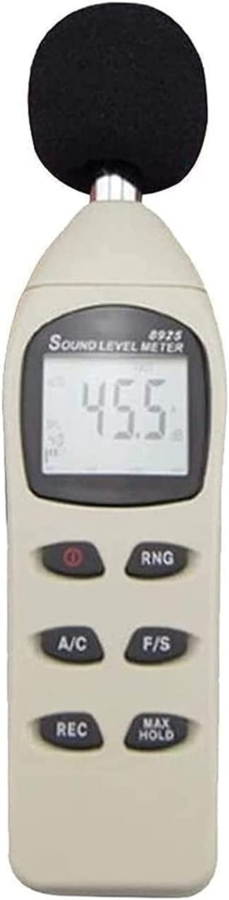 Sonómetro Digital, decibelímetro retroiluminado, portátil, 40-130 dBA, con Nivel de presión Sonora (SPL), medidor de Ruido, Monitor de Volumen de Audio para el hogar y la Oficina.