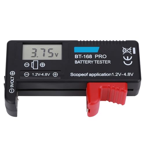 Sunydog LCDバッテリーテスターポータブルコンパクト軽量テストデジタル容量小さなボタンセル