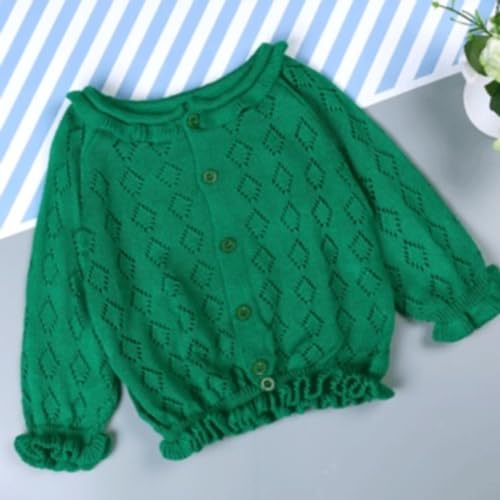 Kids Girls Cardigan Sweater Jacquard Cable-Knit Spring Coat Long Sleeve Cardigan for Baby Girl Fall Winter Clothes3
