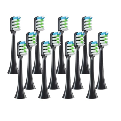 eufeifeiegds X3/X3U/X5 ���u���V�p�����w�b�h 12���� ���u���V�w�b�h �d�����u���V �\�t�g�уm�Y��(12PCSBlack)