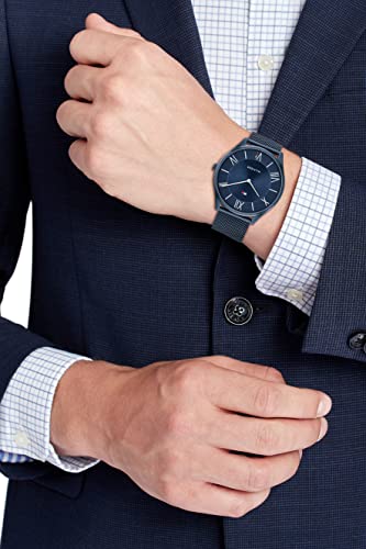 Tommy Hilfiger Blue Dial Blue Stainless Steel Strap Watch for Men-TH1710514 - Image 4