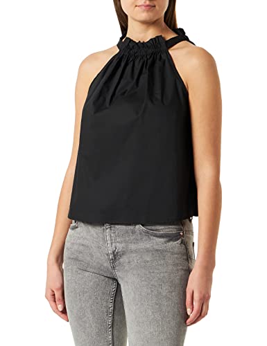 Pinko Tale Top Popeline Tricot Femme - Haut sans manches en coton pour femme