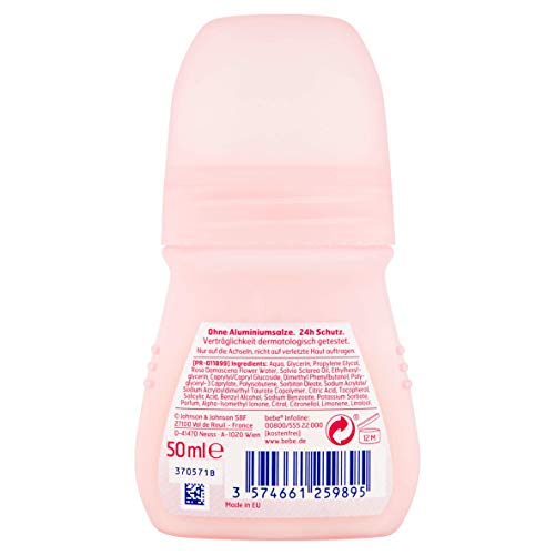 Bebe Soft Lovely Roll On Deodorant Balm Soft Rose Gentle Deodorant Roller Without Aluminium With Delicate Rose Fragrance 24 Hours Reliable Protection Against Body Odours 1 X 50 Ml Amazon De Beauty
