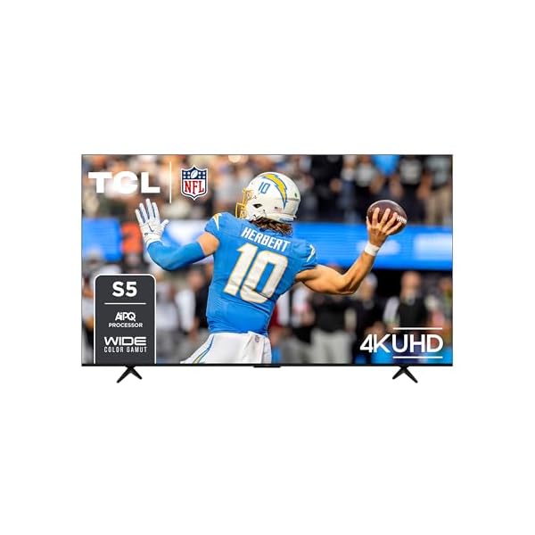 TCL 85-Inch Class S5 4K UHD LED Smart TV with Google TV (85S551G, 2024 Model), Google Assistant Built-in with Voice Remote, Compatible with Alexa, Streaming Television