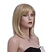 Produktbild SONGMICS Perücke, glattes und mittellanges Haar, stilvoll, Wig für Karneval, Cosplay und Halloween, weiblich, blond WFY136