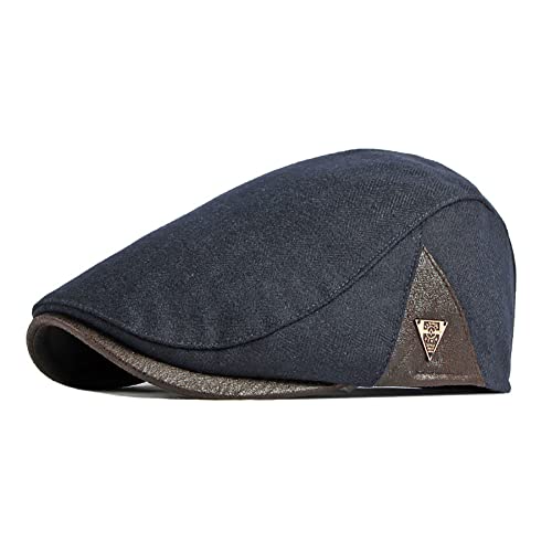 Adantico Hombre de la Boina Gorra de Invierno Sombrero Newsboy Caps (Azul) Cover