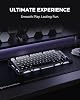 GravaStar Mercury K1 75% Teclado mecánico gamer inalámbrico con retroiluminación RGB | Montaje con empaque, switches lineales intercambiables en caliente, sonido cremoso, 2.4GHz/USB-C/Bluetooth 5.0, para Win/Mac【Negro degradado】 4