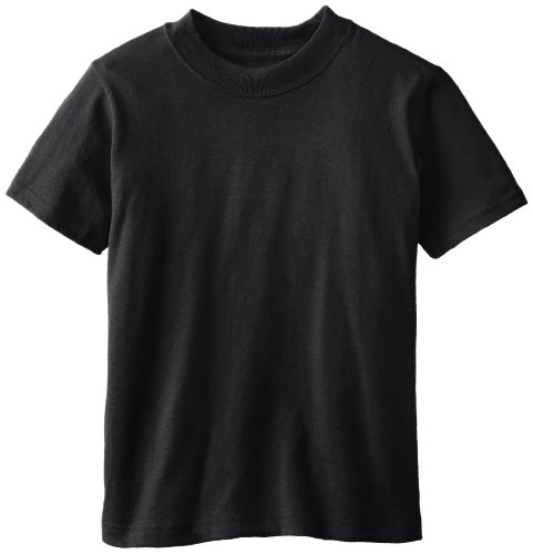 Soffe Boys 8-20 Mid Weight Tee, Black, Large