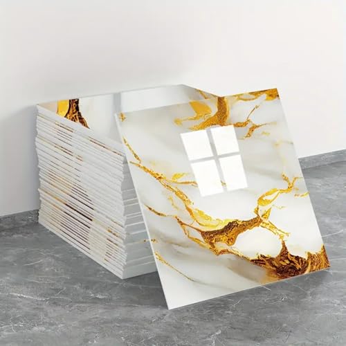 Image of WALLVEAR PE Foam Marble Wall Panel Sheet Pack of 30 | Self Adhesive DIY | 3mm Thickness | 4 Sq.Ft Coverage | Waterproof & Scratch Resistant | Easy Peel & Stick Installation Home, Office, Hotel Decor