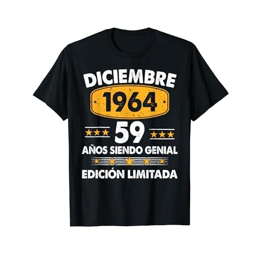 59 Años Cumpleaños Regalo Diciembre 1964 Diciembre 59 Años Camiseta
