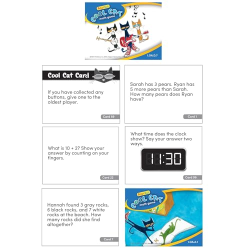 Pete The Cat Cool Cat Math Game Grade 1+ miniatura 5