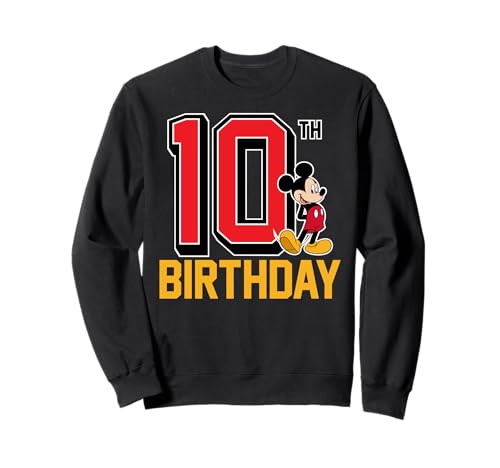 Sweat-shirt Mickey Mouse 10th Birthday pour fêter son anniversaire en famille