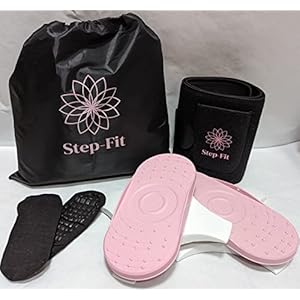 STEP-FIT Ab Twister Disc/Stomach Waist trimmer -Twist Board Waist Training Band/Sweat band- Full Body Toning Aerobic workout Fat Burning core exercise