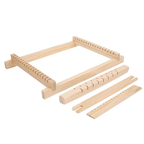 HEEPDD Knitting Machine, Mini Traditional Wooden Weaving Machine DIY Handmade Tapestry Knitting Frame Loom Blanket Scarf Weaving Loom Kids Educational Toy