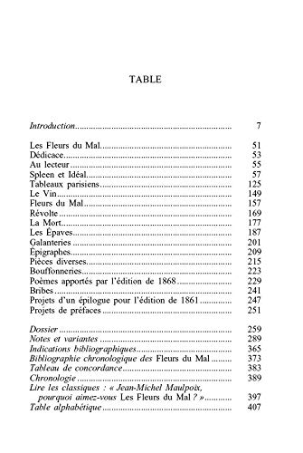 FLEURS DU MAL (LES) N.�. [Pocket Book] BAUDELAIRE - PT04