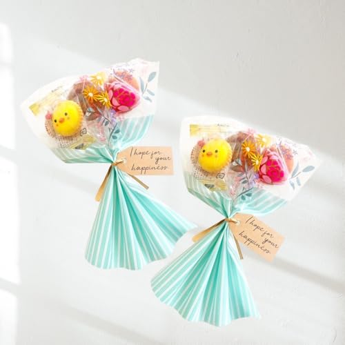 プチギフト 可愛い アニマルヨーチ ミニパイ ハート ドーナツ ブルー【1つから注文】 卒業 卒園 退職 お菓子 個包装 来店プレゼント ノベルティ 産休 育休 結婚式 企業 PTA バレンタイン ホワイトデー 花束 (1個, ブルー)