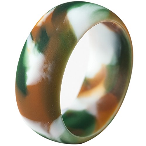 Jude Jewelers 5 Pack Size 5-15 Rubber Silicone Rings Flexible Corssift Outdoor Wedding Engagement Gym Cocktail Hypoallergenic (5) #TOP3