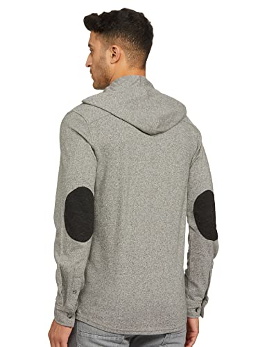 Image of HammerSmith Men's 100% Cotton Long Sleeve Hooded Collar Casual Shirt
