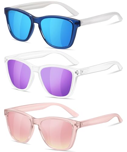 Image of Kids Polarized Sunglasses for Girls Boys UV400 Protection Classic Fashion sun Glasses Lightweight Material Age 3-10