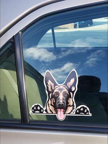 Wales German Shepherd Smiling Dog Decal Multi Color Sticker For Cars | Trucks | Vans | Suv | Window | Wall | Mirror | Door | Laptop | Mac 5.7'' | Wales- 133 #TOP2