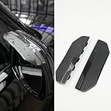 2PCS Universal Snap-On Side Mirror Rain Guards | Car Mirror Rain Visor Eyebrow Cover, Carbon Fiber Waterproof Protector for SUV, Truck, RV, Vehicle Accessories​​