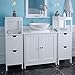 Homfa 2 Estantes Mueble para Debajo del Lavabo Armario para Cuarto de...