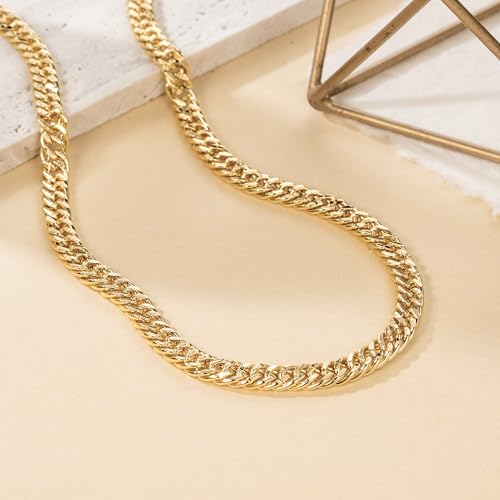 14K Gold Chain for Women Cuban Link Chain Chunky Necklaces for Women Men Trendy Luxury and Strong Cuban Chains for Mens Gold Chains Necklace 16,18,20,22,24 Inches3