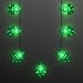Green Shamrock String Light Up Necklace