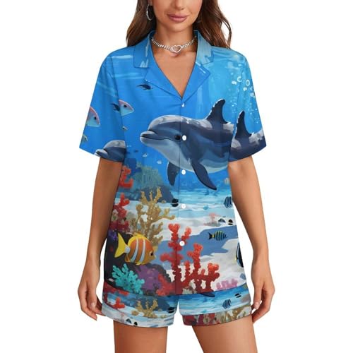 Supdreamc Womens Cotton Pajamas, Shirt and Pants