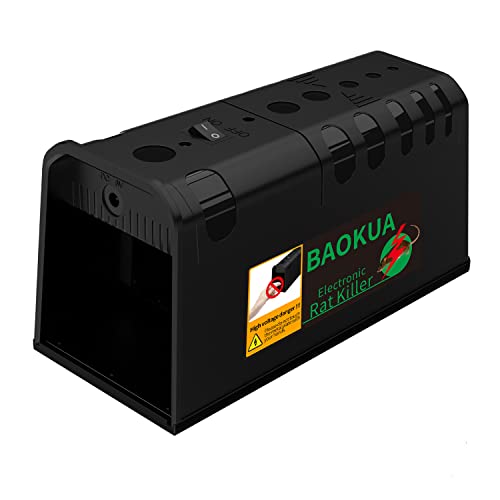BAOKUA Elektrische rattenfalle/mausefalle elektrisch,zum Beseitigung von...